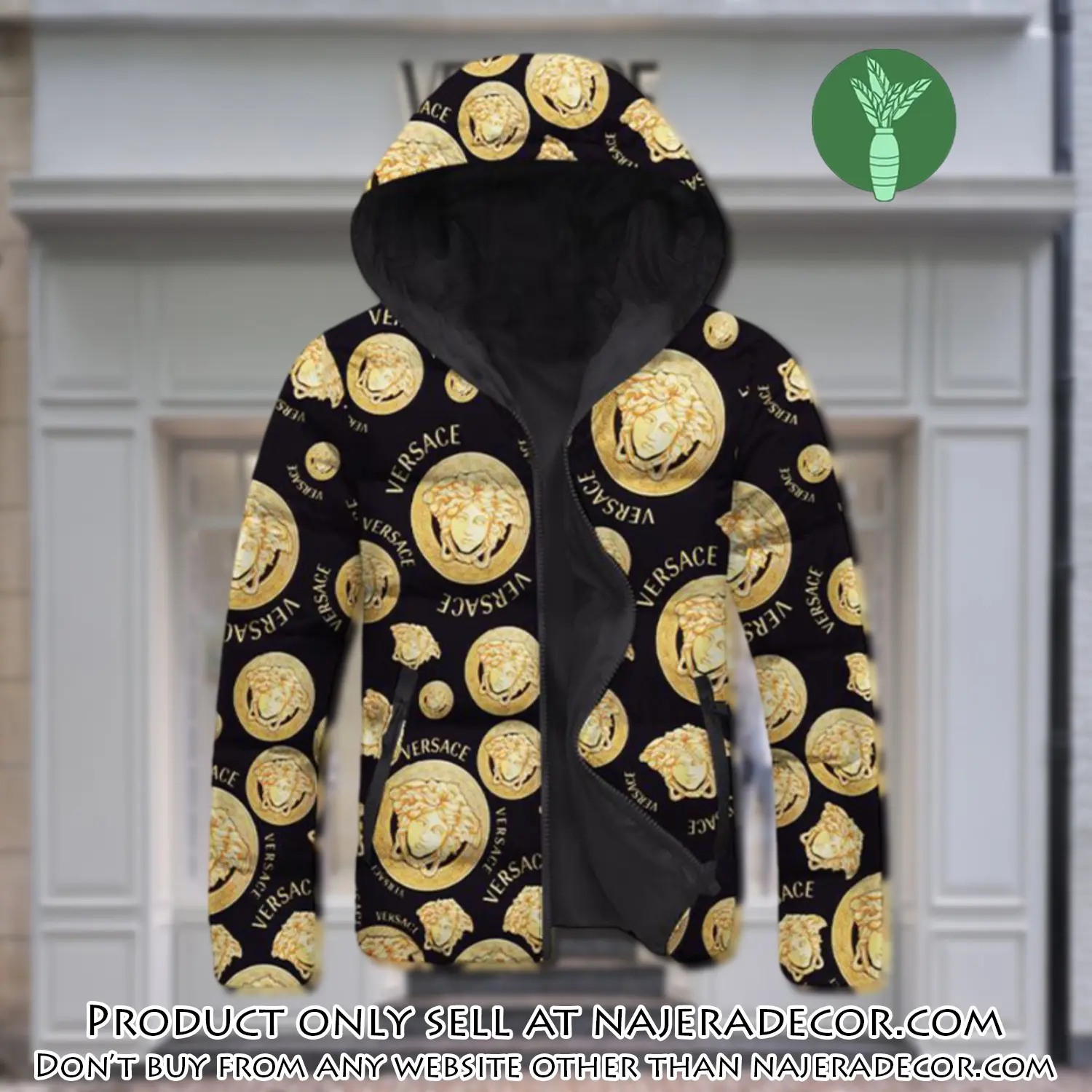 Versace downfilled coat ultralight down jacket outdoor jacket warm outwear dfj1021 njr3352393